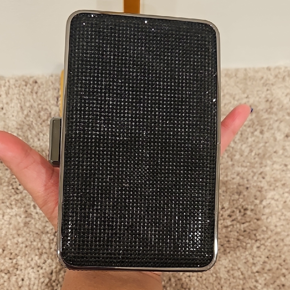Michael Kors Black Beaded Evening Bag Clutch - Picture 5 of 5